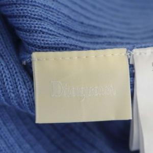 Diagram GRACE CONTINENTAL フォックスリブニット セーター Vネック 長袖 プルオーバー 36 ライトブルー