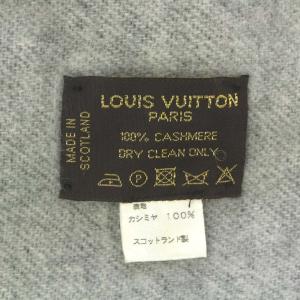 LOUIS VUITTON モノグラム エシャルプ レイキャビック ストール カシミヤ フリンジ ブラック
