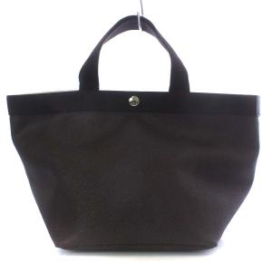 707GP リュクス舟型トートM ハンドバッグ コーテッドキャンバス モカ×モカ