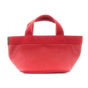 Hervé Chapelier 701GP リュクス 舟型 トートバッグ S レザー レッド