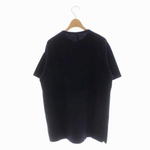 SCYE BASICS ハーフボタン カットソー 半袖 ヘンリーネック 鹿の子 40 紺 ネイビー