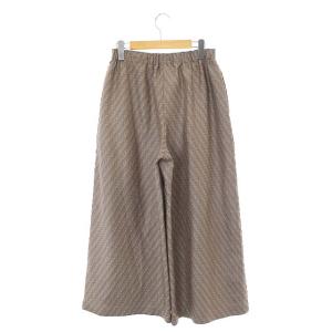 ISSEY MIYAKE 幾何学プリーツパンツ ワイド イージー 2 グレージュ