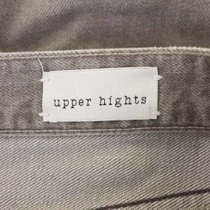 upper hights ×大草直子 THE ROUGE デニムパンツ ジーンズ ジップフライ 24 グレー 13G246