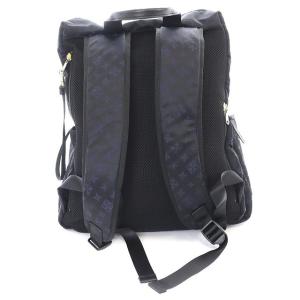 リュックサック デイパック 総柄 ナイロン 紺 ネイビー（2023/07/18