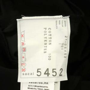 sacai 21SS HWT JERSEY CHIFFON ASYM PULLOVER 切替 Tシャツ