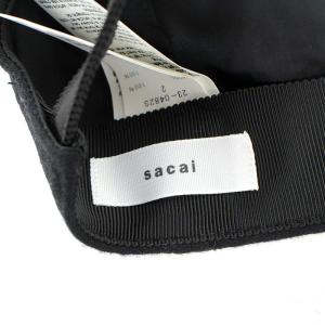 sacai 23SS Eric Haze AS ONE Cap キャップ 帽子 2 M 黒 ブラック SH