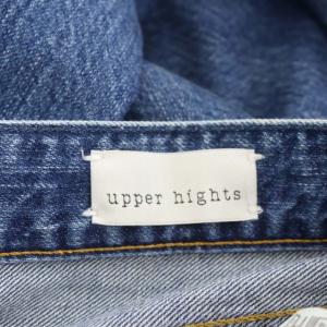 upper hights THE LIPSTICK MARINE デニムパンツ ジーンズ テーパード ダメージ加工 25 青 ブルー 18824502MRN