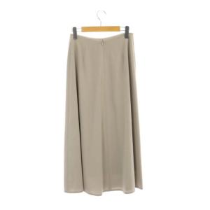 EVERYDAY I LIKE バックサテンフレアスカート ロング 34 ベージュ