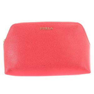 FURLA マトリョーシカ ポーチ 3点セット ロゴ 赤 レッド 茶色 ブラウン 紺 ネイビー