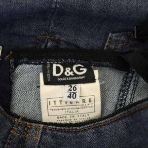D&G デニムキャミワンピース ひざ丈 40 インディゴ
