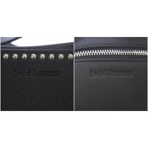 J&M DAVIDSON LARGE BELLE WITH STUDS トートバッグ ハンドバッグ レザー ブラック
