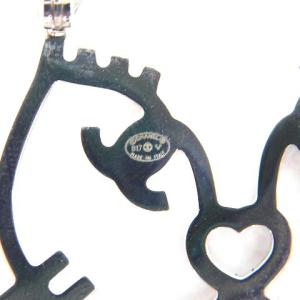 CHANEL ブローチ キャットモチーフ ココマーク ラインストーン ブラック B17V A96339