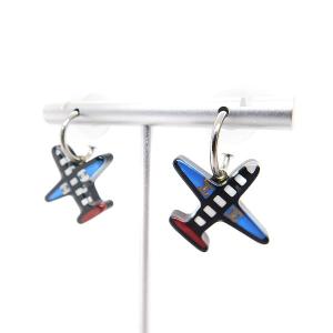 CHANEL 16S ココマーク エアライン ピアス 飛行機 マルチカラー