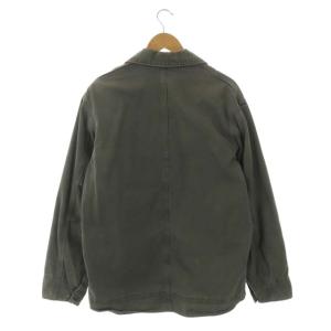 Carhartt ロゴ刺繍 ジップアップ ジャケット ダメージ加工 M グレー