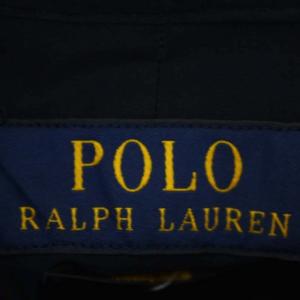POLO RALPH LAUREN ロゴ刺繍ブラウスシャツ 長袖 スリムフィット 0 紺 ネイビー