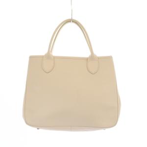 Longchamp スクエアレザートートバッグ ハンドバッグ ピンク