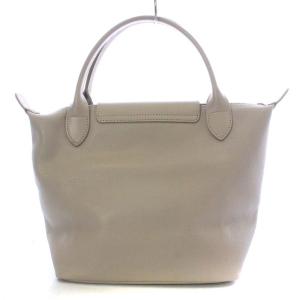 Longchamp オールレザートートバッグ ハンドバッグ ベージュ