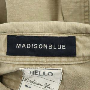 MADISONBLUE HAMPTON BACK SATIN SHIRT シャツ 長袖 オーバーサイズ 01 ベージュ