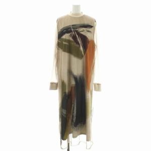 21SS 新宿ルミネ限定 LOUISE ART DRESS ワンピース チュール S グレージュ