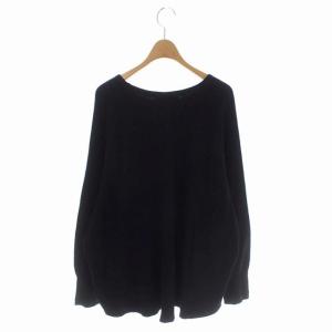 AMERICANA MUSE de Deuxieme Classe取り扱い 22SS ワッフルラグランTシャツ カットソー 長袖 黒 ブラック