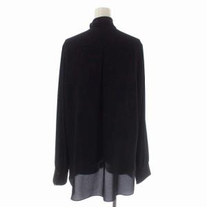 Deuxieme Classe SCARF BLOUSE ボウタイブラウス プルオーバー 長袖 黒 ブラック