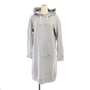 スウェットワンピース ひざ丈 長袖 38 グレー