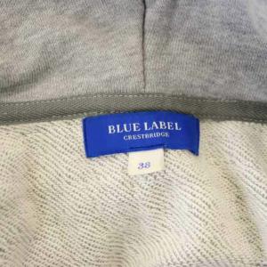 BLUE LABEL CRESTBRIDGE スウェットワンピース ひざ丈 長袖 38 グレー