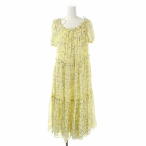 Deuxieme Classe ULLA JOHNSON FLORAL DRESS ワンピース ロング ティアード 半袖 総柄 シアースリーブ オフショルダー