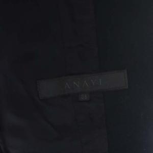 ANAYI 薄手ジャケット テーラードジャケット ストレッチ 38 紺 ネイビー