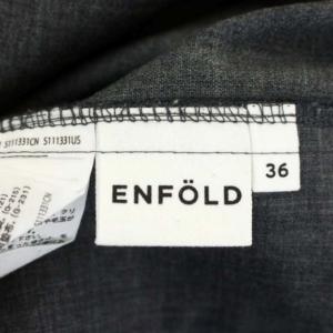 ENFOLD 23SS ELASTIC MENS WIDE-PANTS 36 グレー