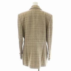 Christian Dior セットアップ 上下 スーツ テーラードジャケット 総裏地 金ボタン タイトスカート ミモレ丈 ロング L ベージュ