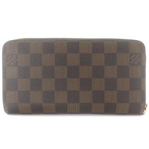 LOUIS VUITTON ダミエ ジッピーウォレット ヴィオレ 長財布 レザー ブラウン N63004