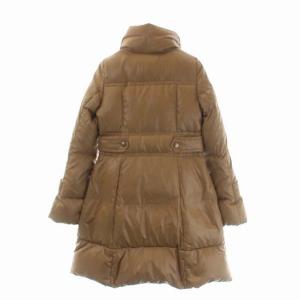 BURBERRY BLUE LABEL ダウンコート 裏地ノバチェック アウター ロング 38 ライトブラウン