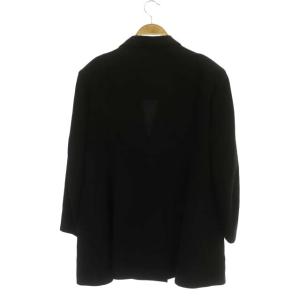 Y's テーラードジャケット 背抜き ダブル 黒 ブラック