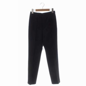 21SS ZIP パンツ テーパード センタープレス イージー ウール混 36 黒 ブラック