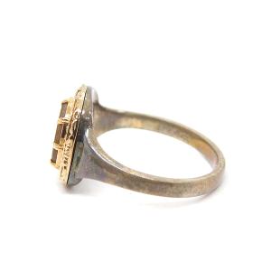 agete silverquartz and mother of pearl 指輪 リング K10