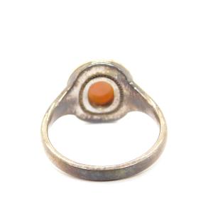 agete silverquartz and mother of pearl 指輪 リング K10