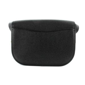 Christian Dior フラップショルダーバッグ CD金具 レザー 黒 ブラック