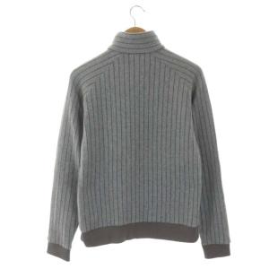 Patagonia F7 QUILT AGAIN JKT キルトアゲインジャケット USA製復刻白タグ ニット ストライプ ジップアップ M グレー