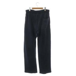 45rpm インディゴ染め裏毛アンカーモチーフスウェットパンツ ストレート イージー 3 紺 ネイビー