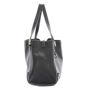 GUCCI トートバッグ ハンドバッグ レザー 黒 ブラック 130736