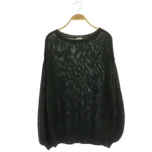 IENA 23SS テープヤーンクループルオーバー ニット セーター 長袖 リネン混 グレー