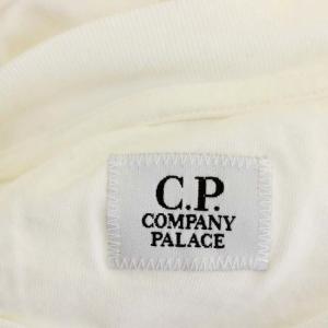 PALACE × CPカンパニー C.P. Company Logo T-Shirt ロゴ Tシャツ カットソー 半袖 プルオーバー オフホワイト