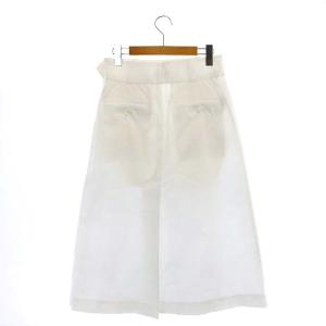 MARGARET HOWELL 20SS コットン 台形スカート ロング 2 白 ホワイト