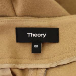 Theory New Jersey Flannel パンツ テーパード スリム ストレッチ ウール フロントプレス 00 ライトブラウン