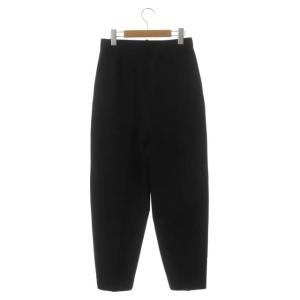 Theory Light Saxony 2 PLT Carrot Pant キャロットパンツ テーパード タック センタープレス 0 黒