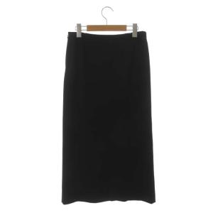 ADORE イージージャージースカート 台形 スリット ロング 38 黒 ブラック