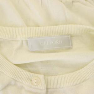 CELFORD レースカーディガン 切替 38 アイボリー