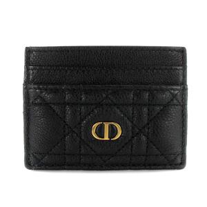 DIOR CARO カードケース カードホルダー  レザー ブラック
