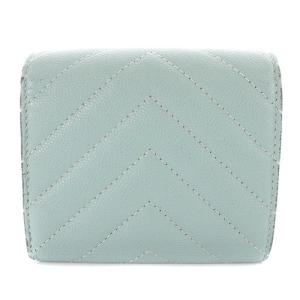 CHANEL ココマーク キャビアスキン 三つ折り財布 ブルー